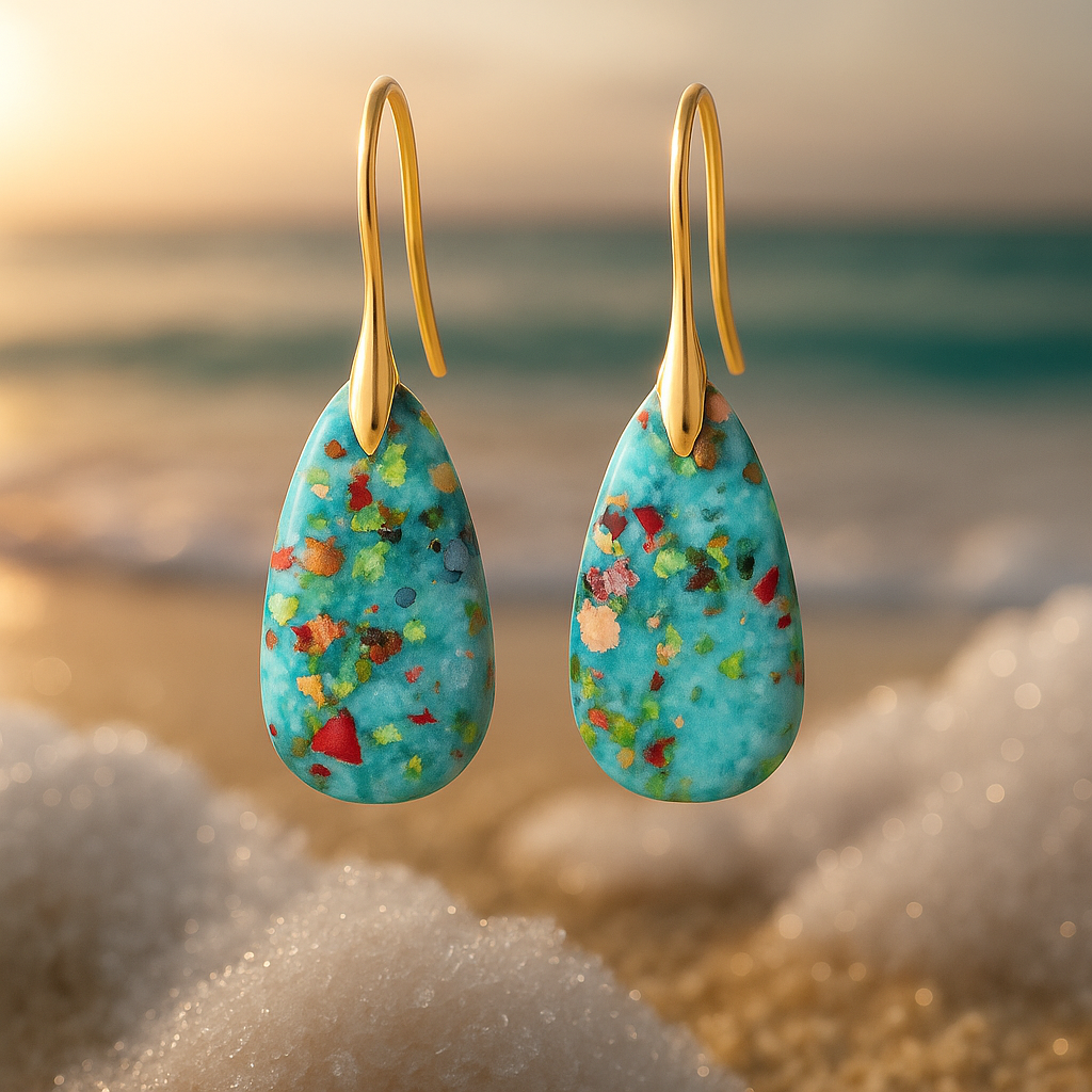 Serenea – Coral Dreams Earrings: Ocean Glow Drops