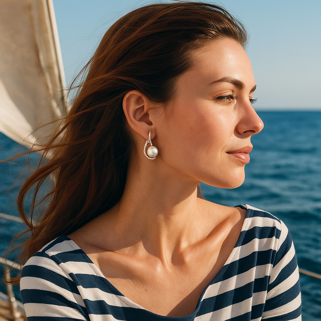 Enchanting Echoes | Timeless Button Earrings