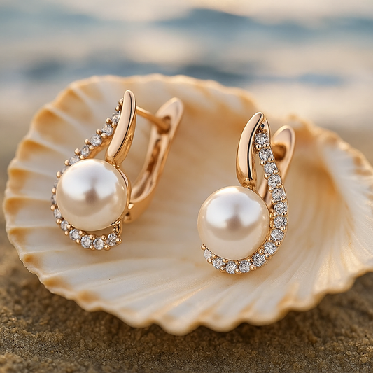 Enchanting Echoes | Timeless Button Earrings