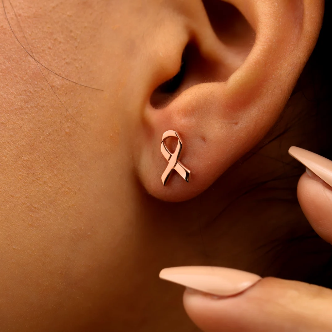 Ribbon Earrings | Breast Cancer Awareness