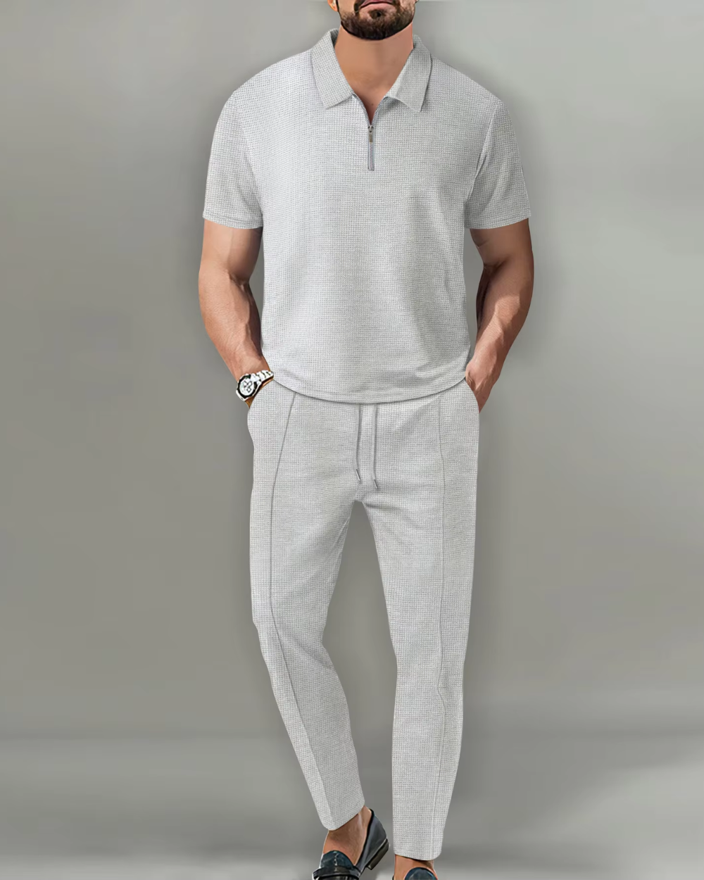 Zandro | Smart-Casual Zip Polo Set