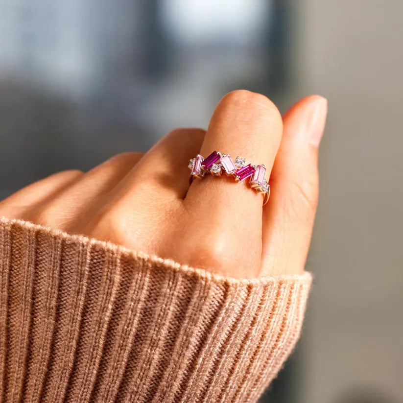 Breast Cancer Pink Diamond Ring | Buy 1, Get 1 FREE