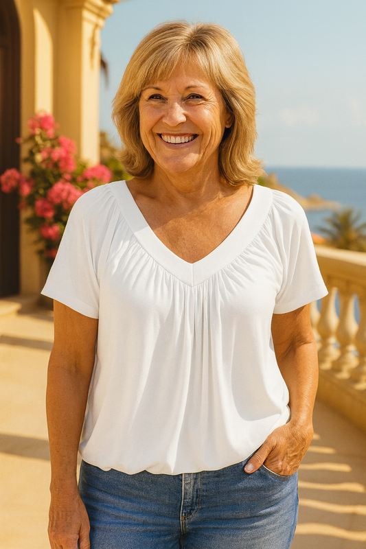 Maris| Luxe Comfort Top – Flattering Ease for Every Day