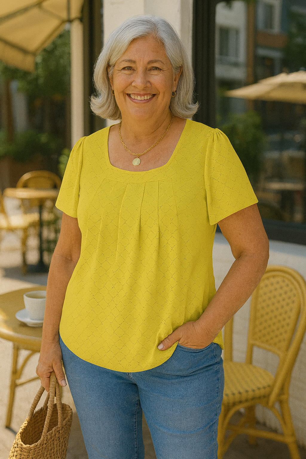 Colleen Luxe | Pleated Comfort Top – Everyday Confidence