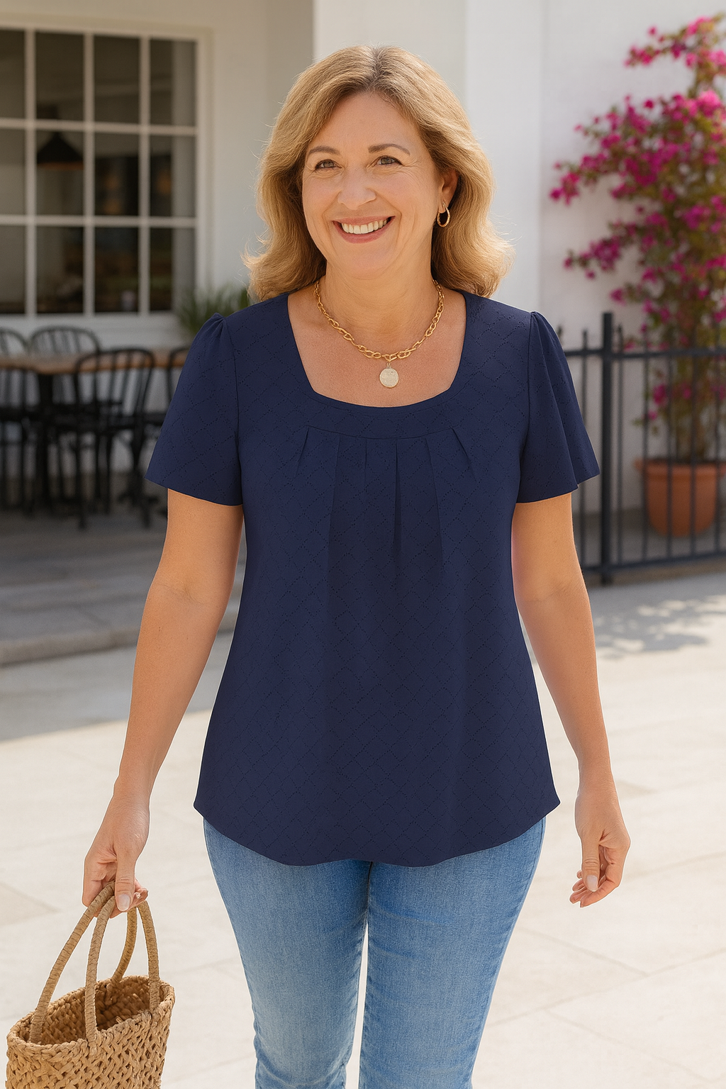 Colleen Luxe | Pleated Comfort Top – Everyday Confidence