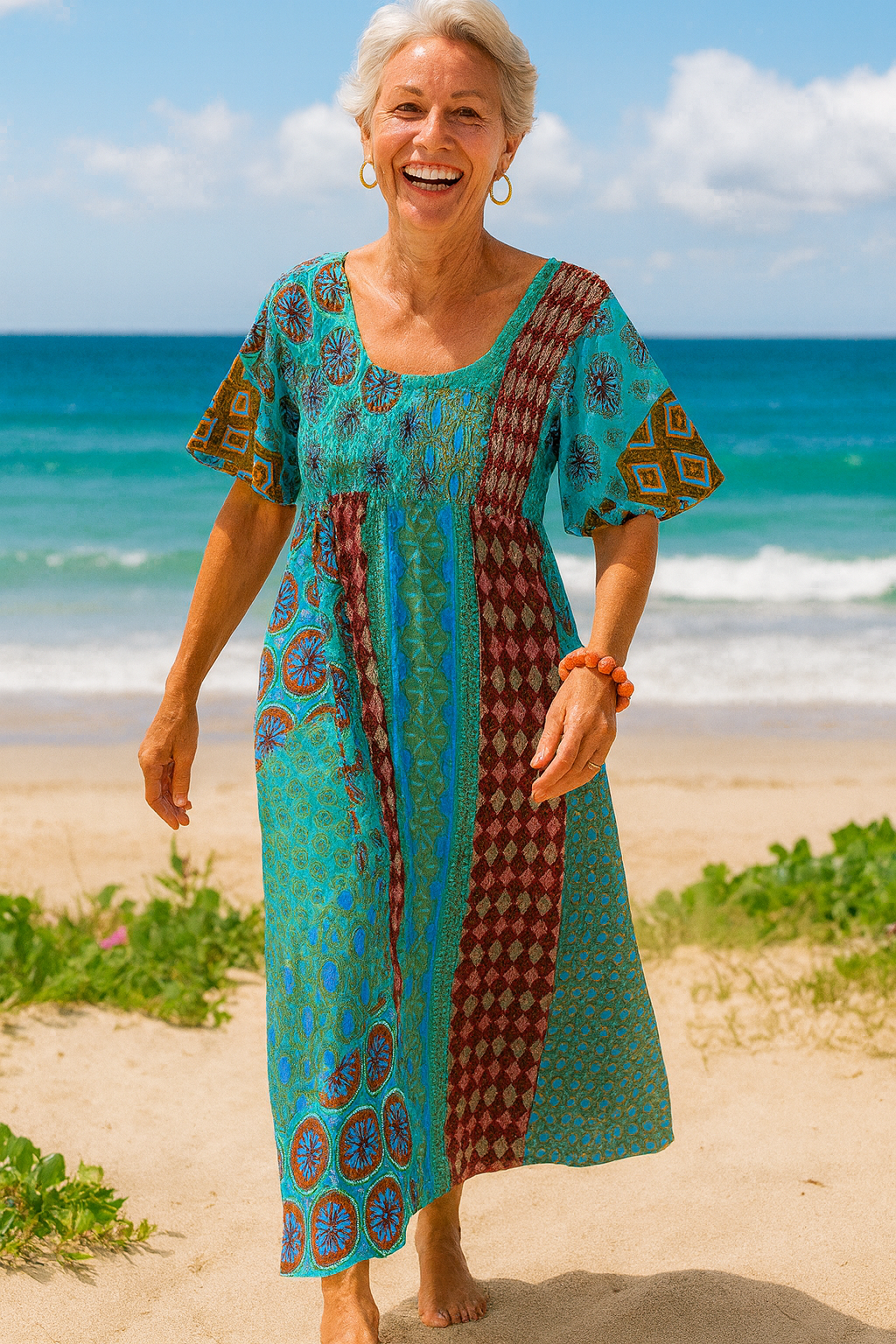 Althea| Comfort Maxi Dress – Flattering Ease for Every Day