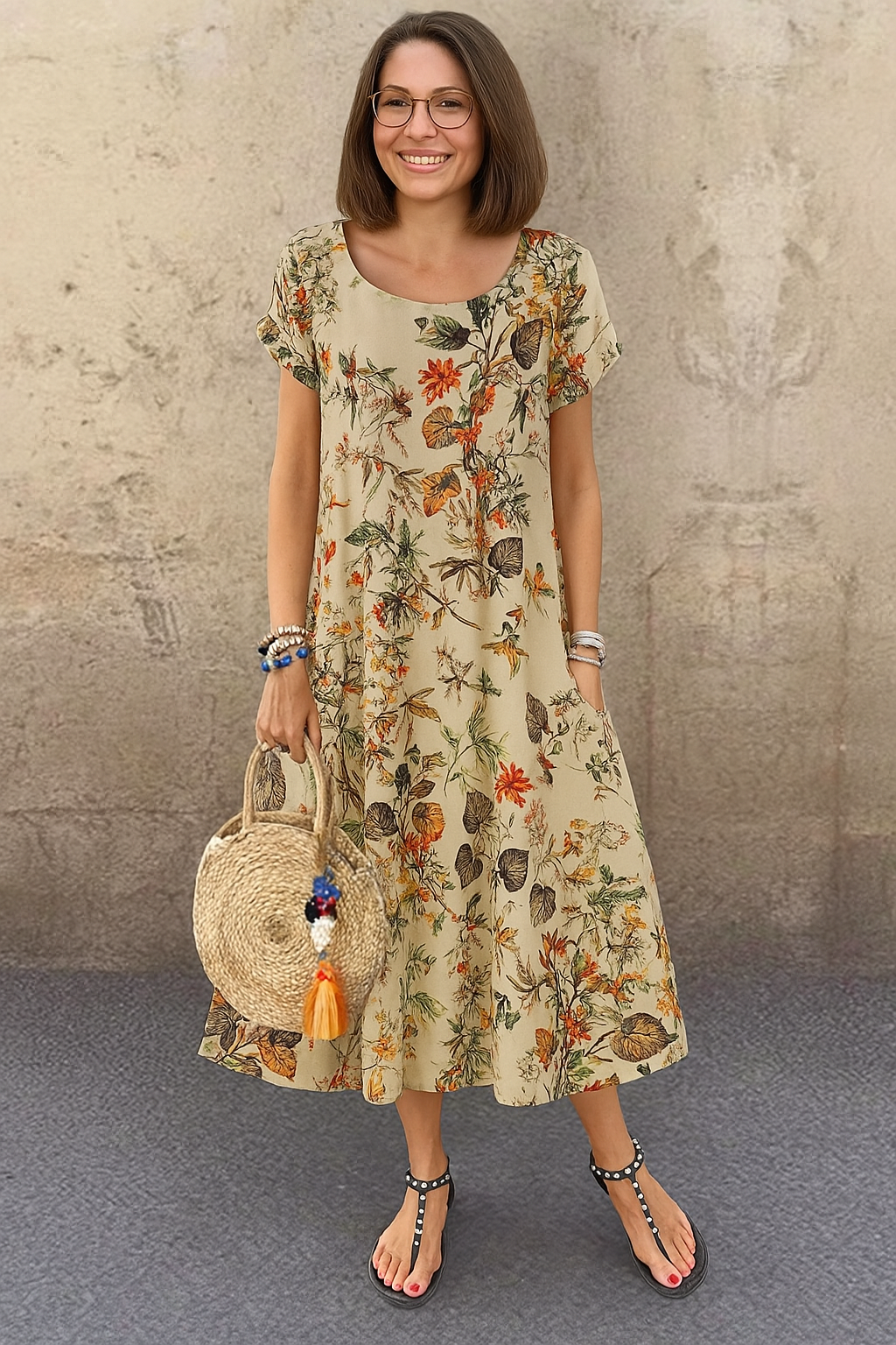 Lucie | Vintage Floral Maxi Dress