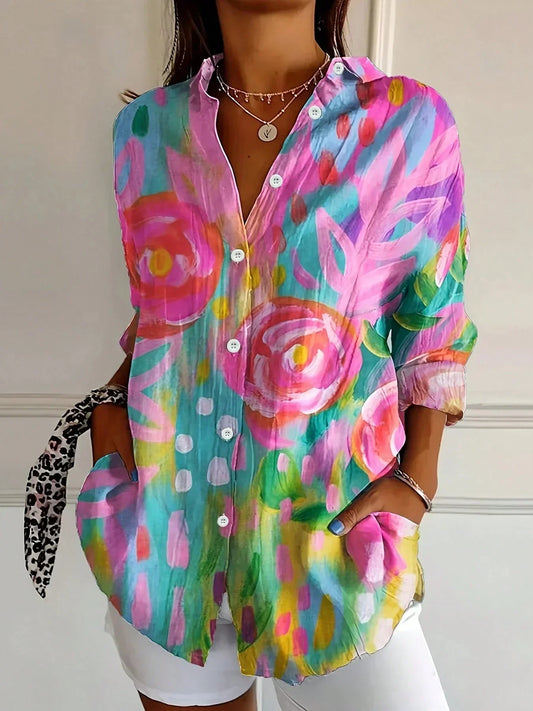 Andie | Colorful Pattern Blouse