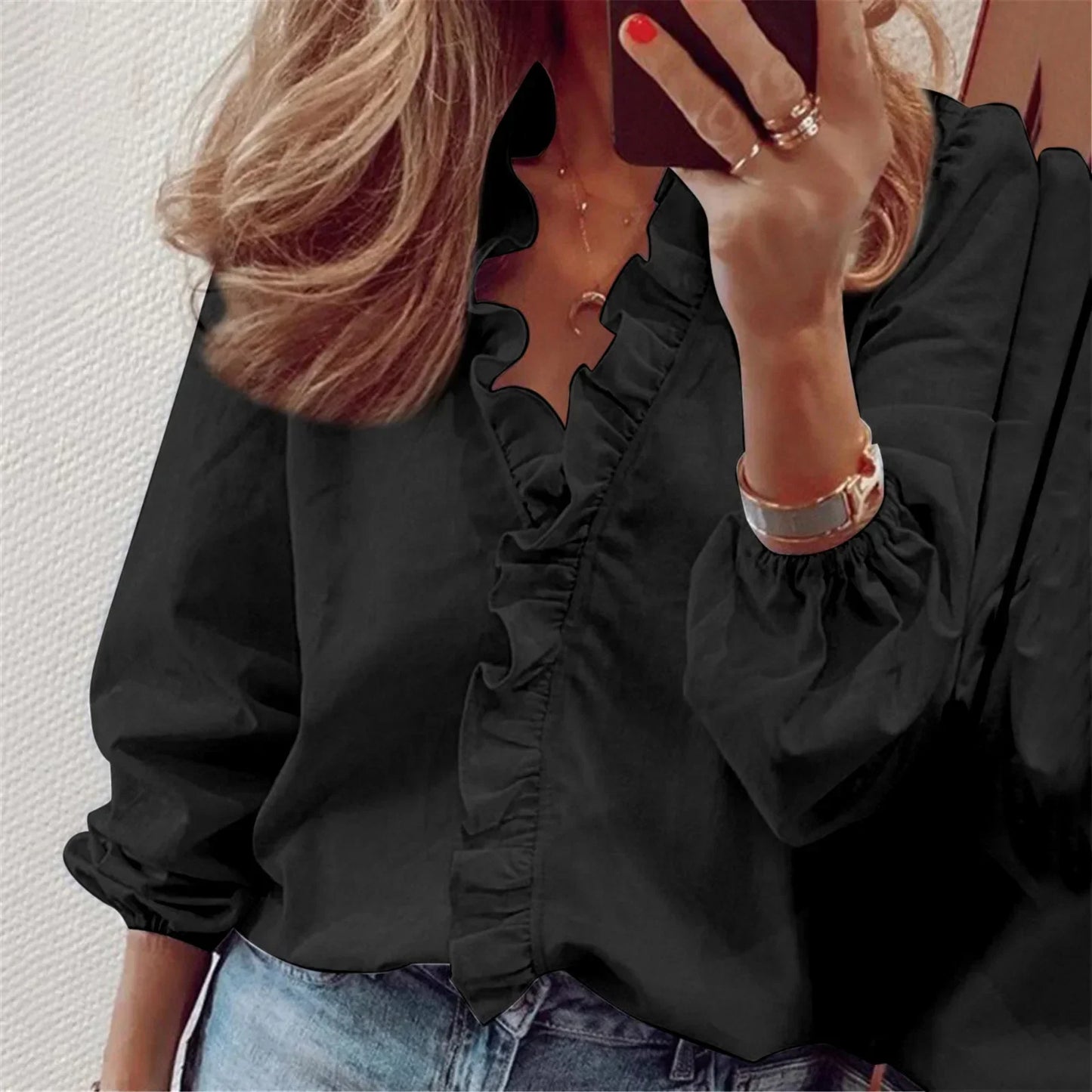 NORA |  Ruffle Blouse