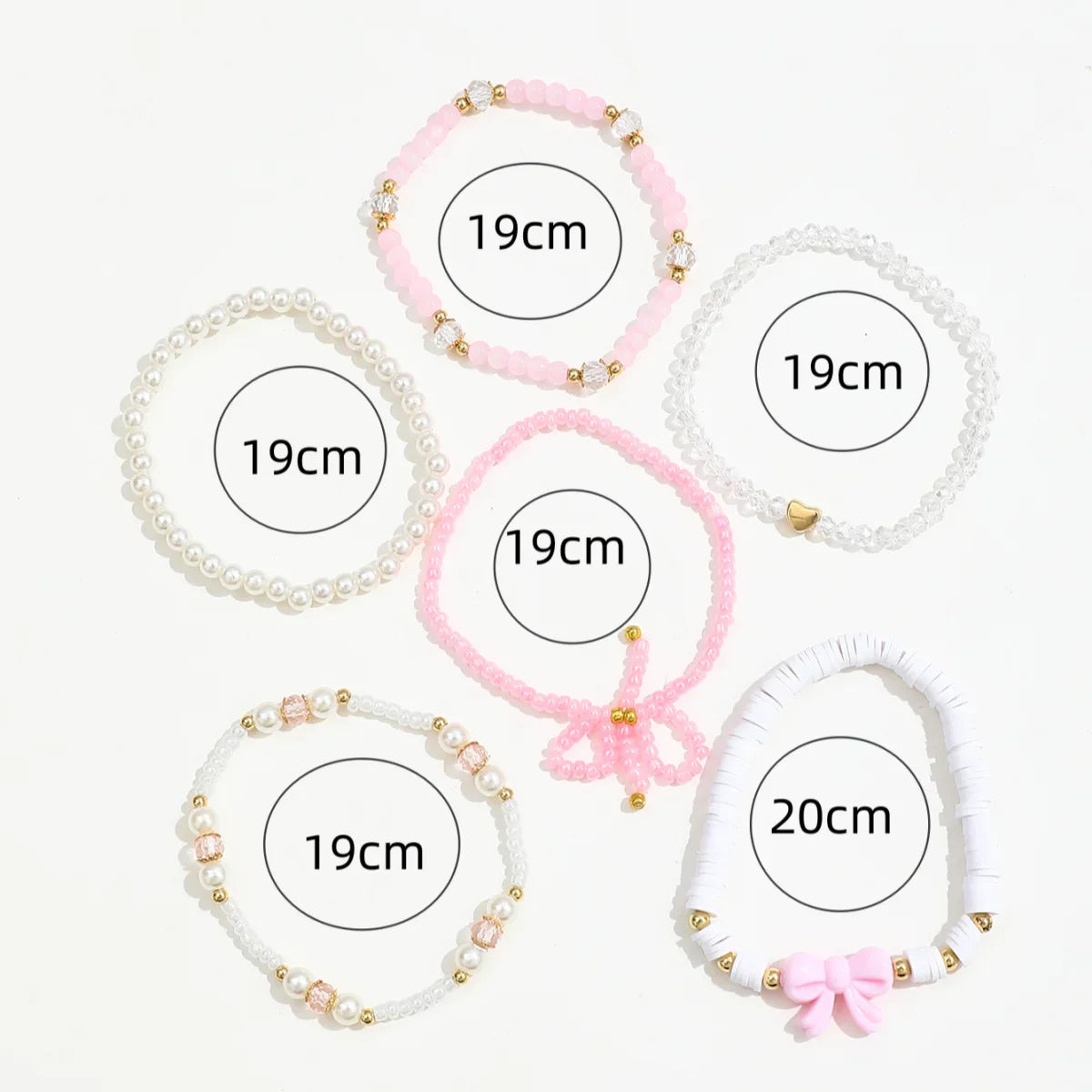 Pearl Love Bow Bracelet Set
