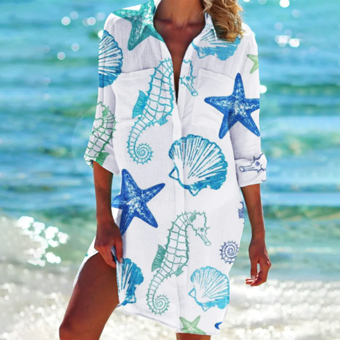 Lannie | Summer Splash Shirt Dress