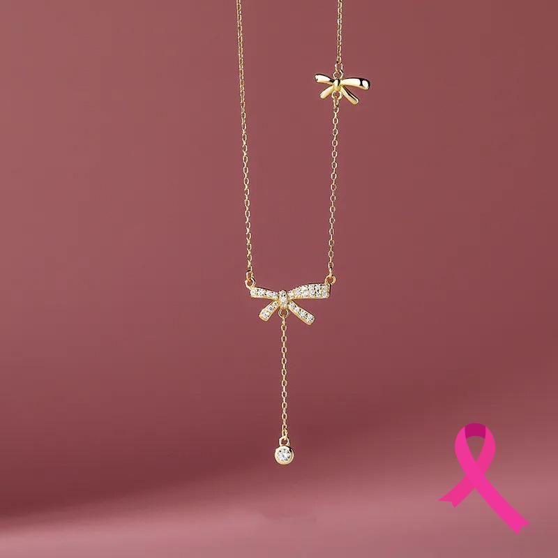 Breast Cancer Support Necklace | 1+1 Free