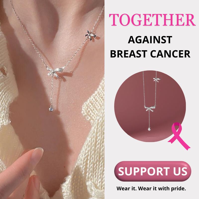 Breast Cancer Support Necklace | 1+1 Free