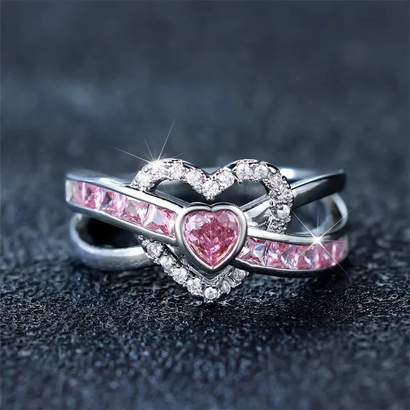 Double Love Ring | Breast Cancer Awareness
