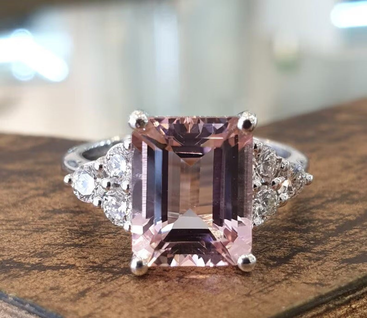 Pink Emerald Ring
