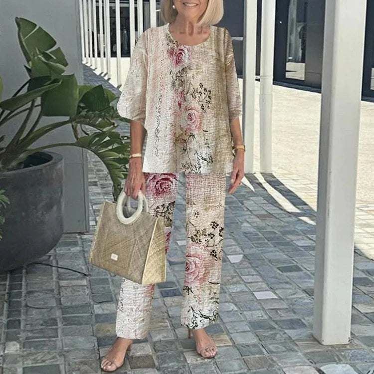 Genevieve | Stylish Trendy Print Two-Piece Set