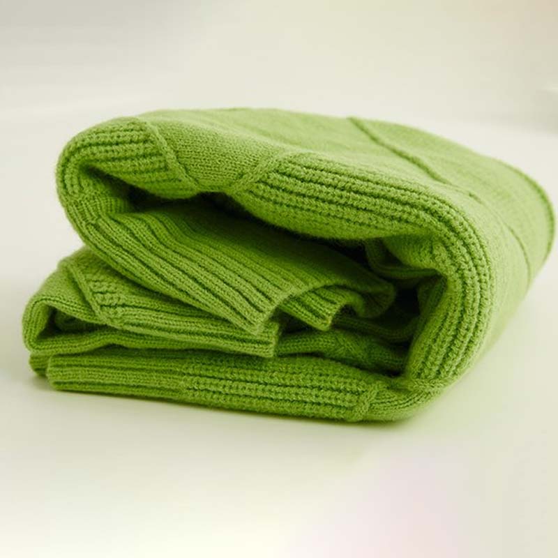 DENISE – Casual Solid Color Knit Sweater