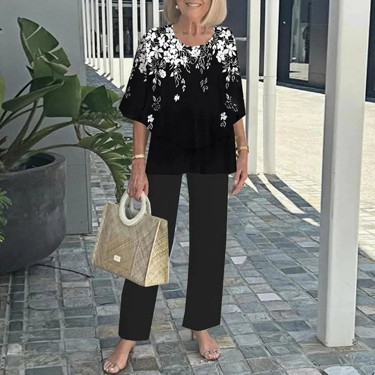 Genevieve | Stylish Trendy Print Two-Piece Set