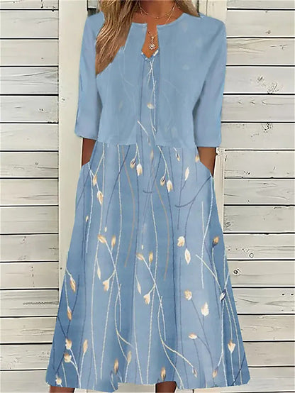 Zinia | Chic Two Piece Midi Dress