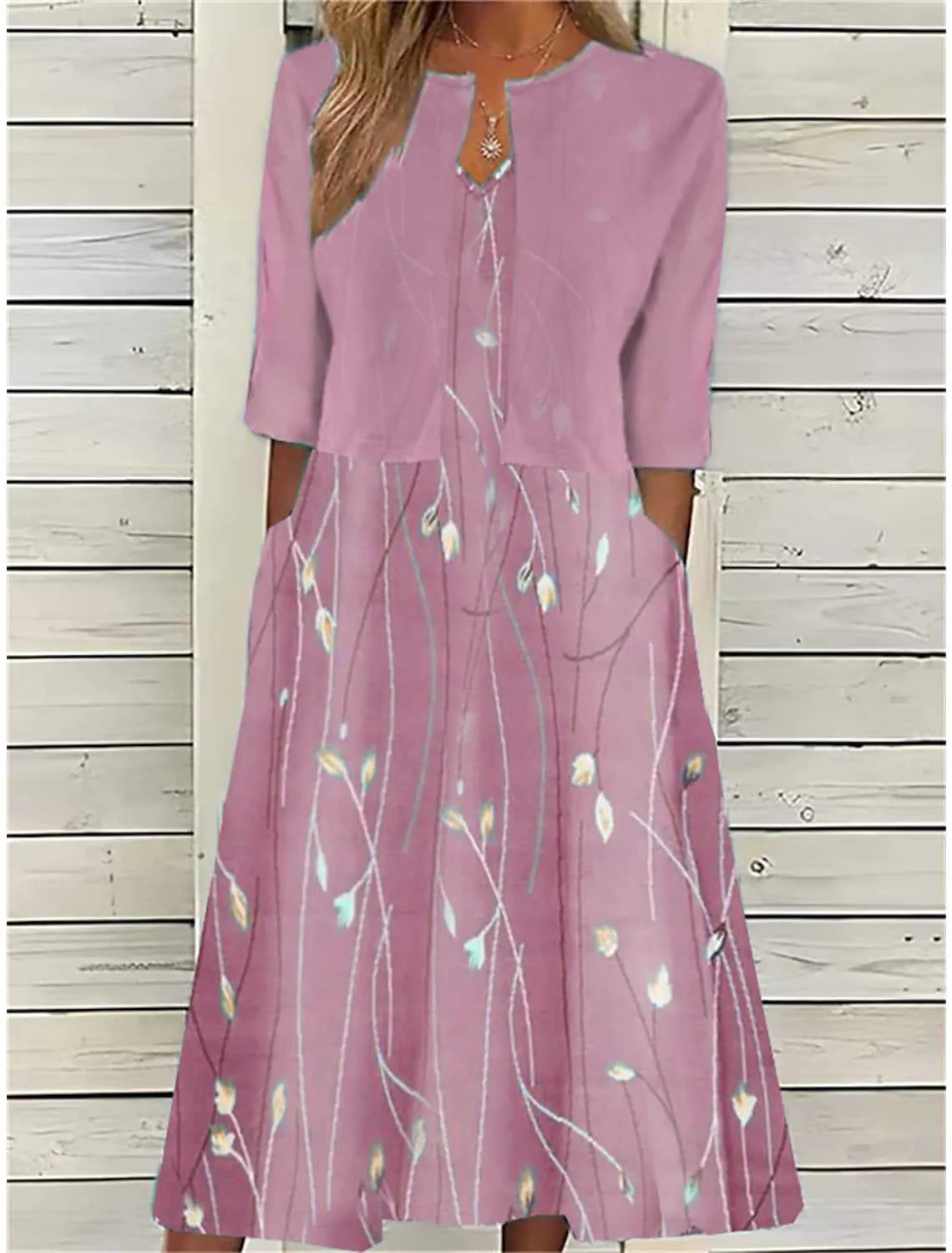 Zinia | Chic Two Piece Midi Dress