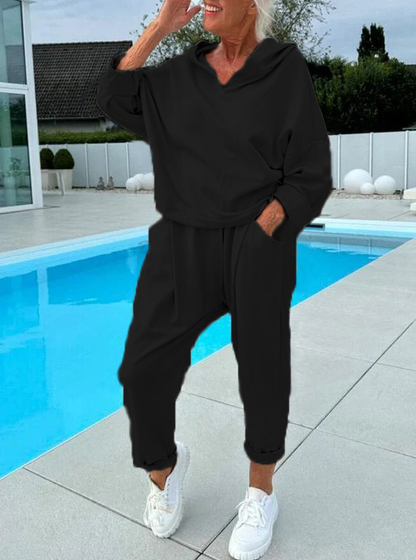 Hazel | Cozy Hooded Sweatshirt Set