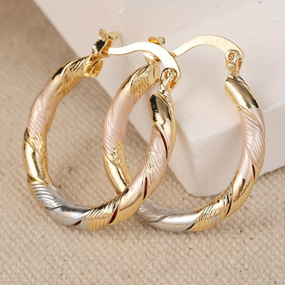 Vintage Round Hoop Earrings