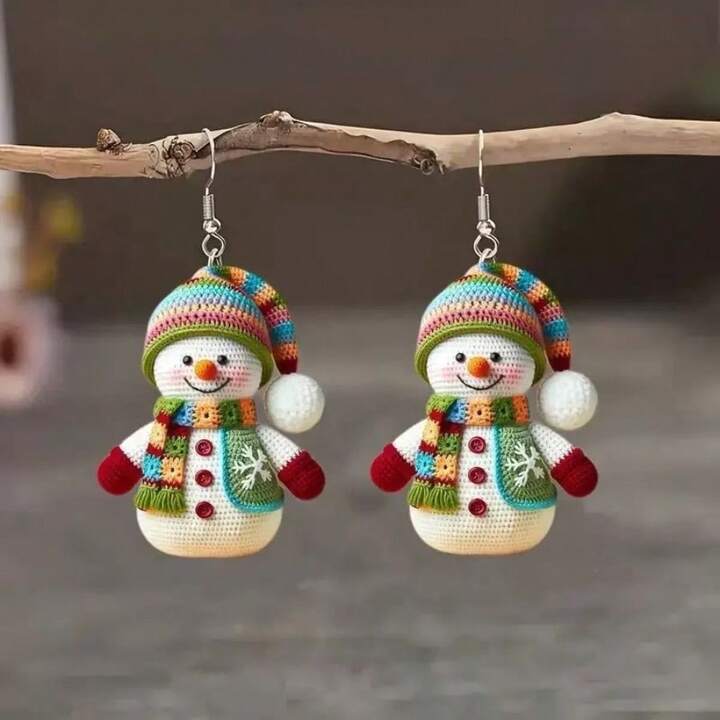 Snowman Magic™ – Christmas Necklace & Earrings Set
