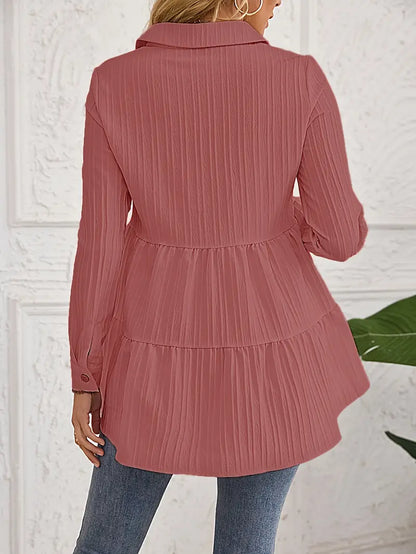 MELINDA | Stylish Long Sleeve Shirt With Buttons