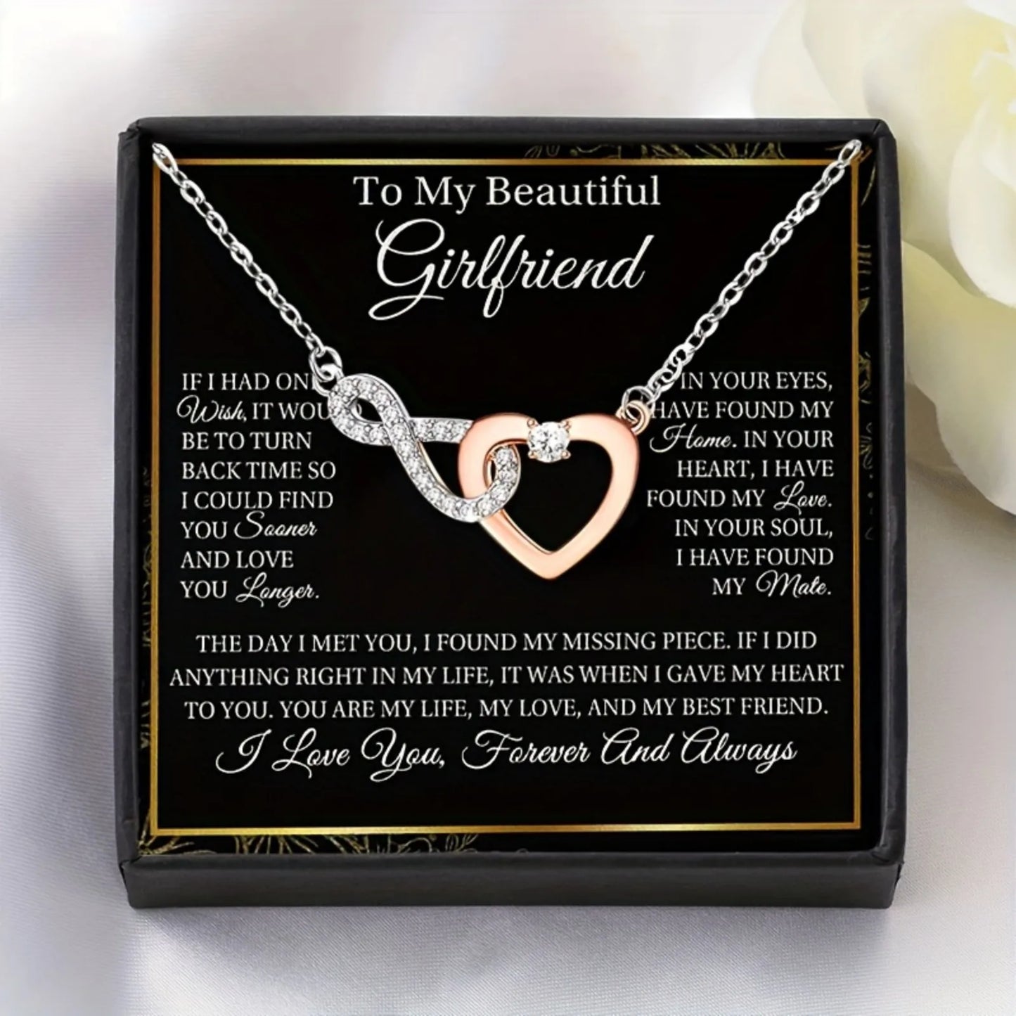To My Beautiful Girlfriend | Necklace In Exclusive Gift Box