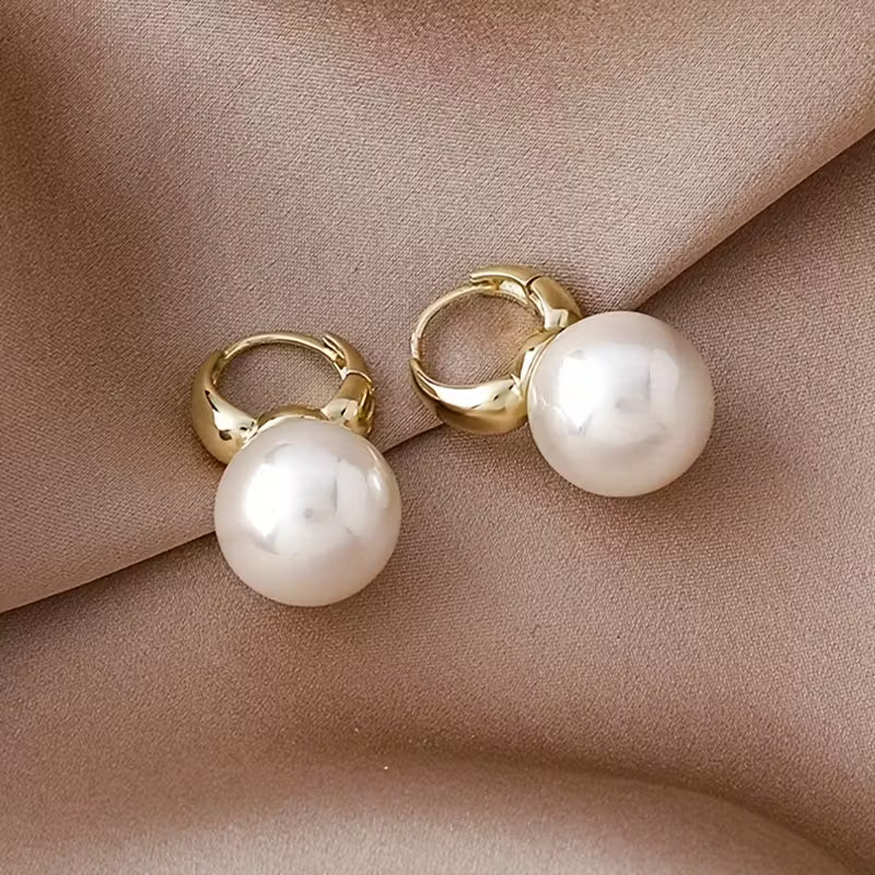 Breast Cancer Awareness | Classic Pearl Earrings  | 1+1 Free Today