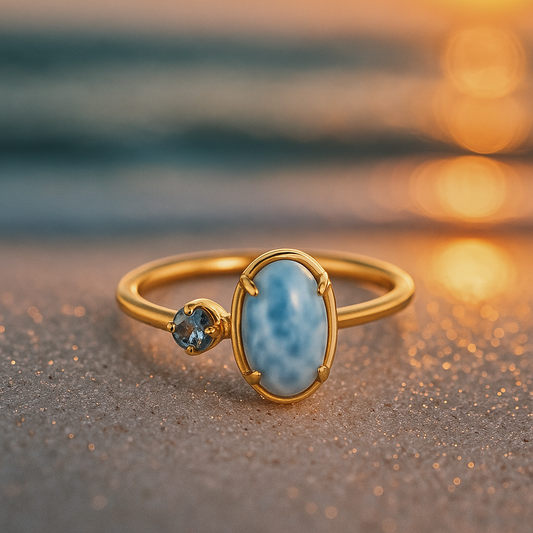 Celeste Wave – Luminous Elegance Ring