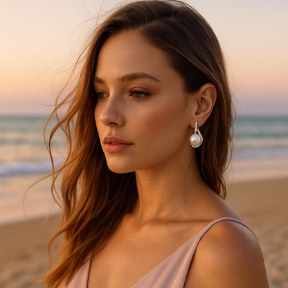 Enchanting Echoes | Timeless Button Earrings