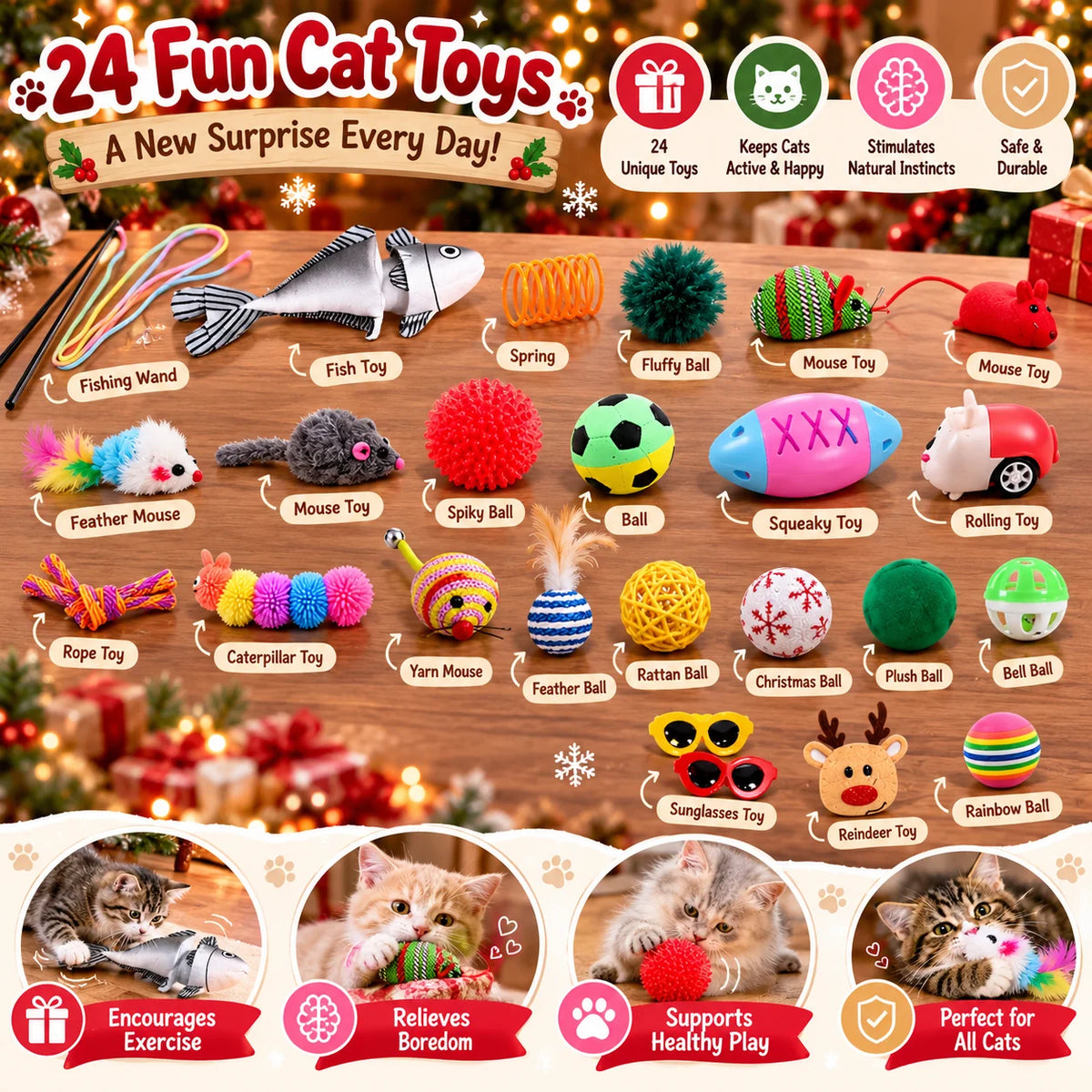Christmas Cat Advent Calendar – 24 Days of Fun & Surprises