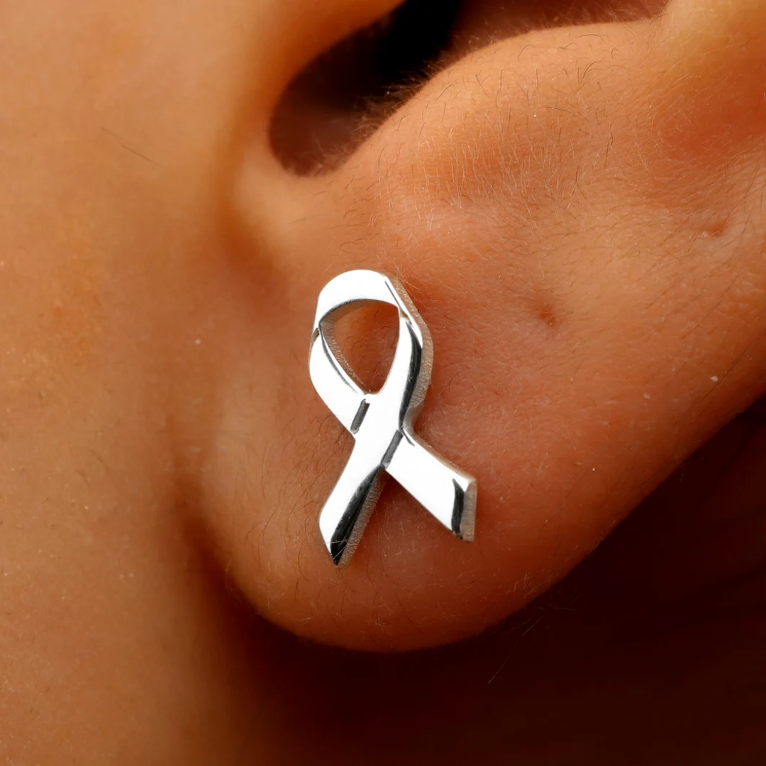 Ribbon Earrings | Breast Cancer Awareness