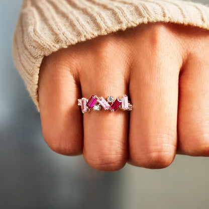 Breast Cancer Pink Diamond Ring | Buy 1, Get 1 FREE