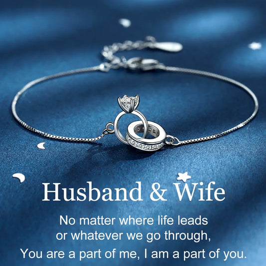Husband and Wife Bracelet 925 Silver