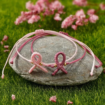 Beaded Ribbon Bracelet | Support Breast Cancer Get 1+1 Free!