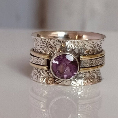 Bohemian Crystal Healing Meditation Ring