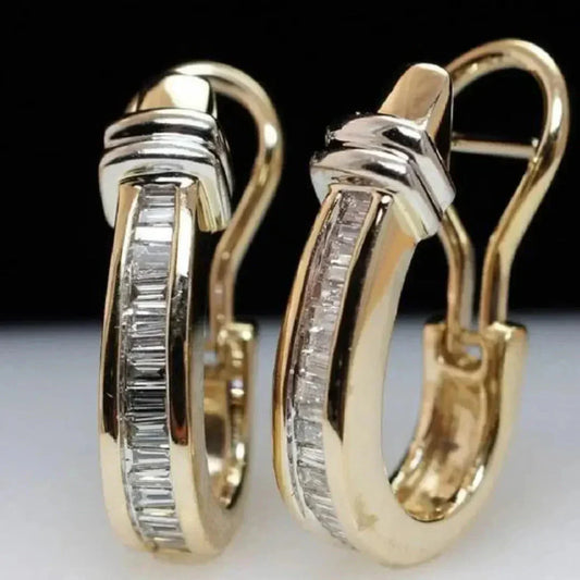 Antique Gold and Diamond Earrings