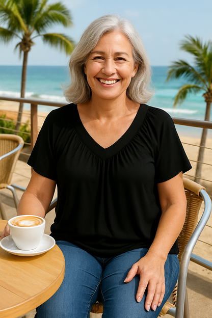 Maris| Luxe Comfort Top – Flattering Ease for Every Day