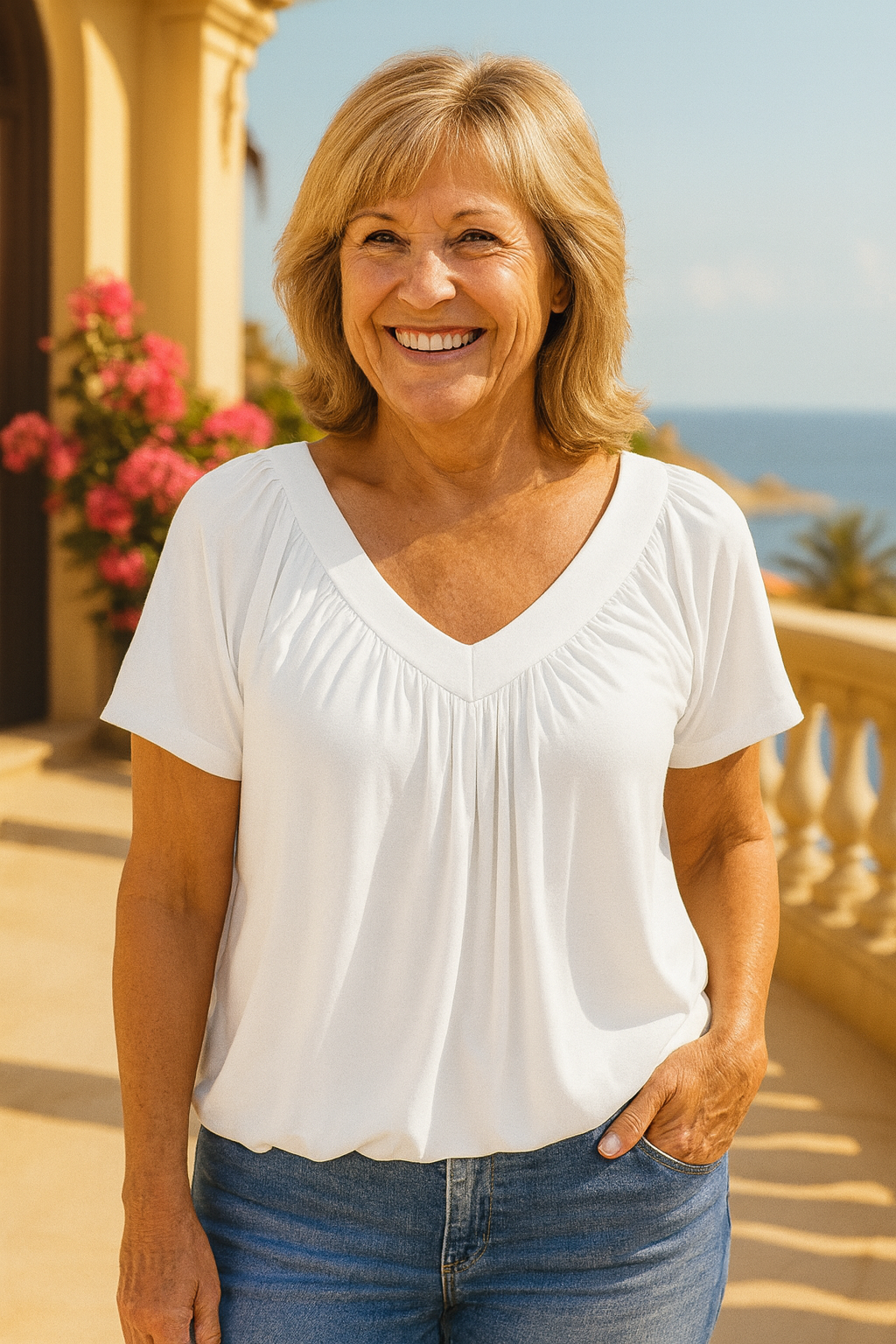 Maris| Luxe Comfort Top – Flattering Ease for Every Day