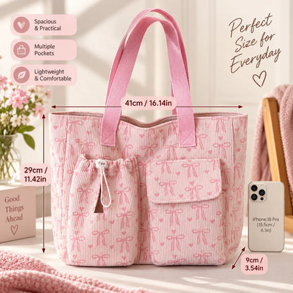Breast Cancer Awareness Ribbon Bag