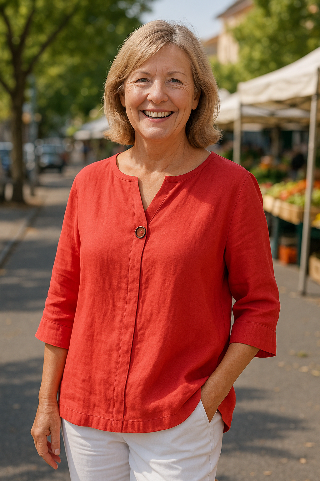 Simone | Blouse - Light. Flattering. Made for real women