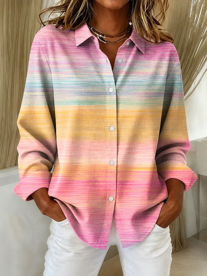 Casual Pink Retro Awareness Top
