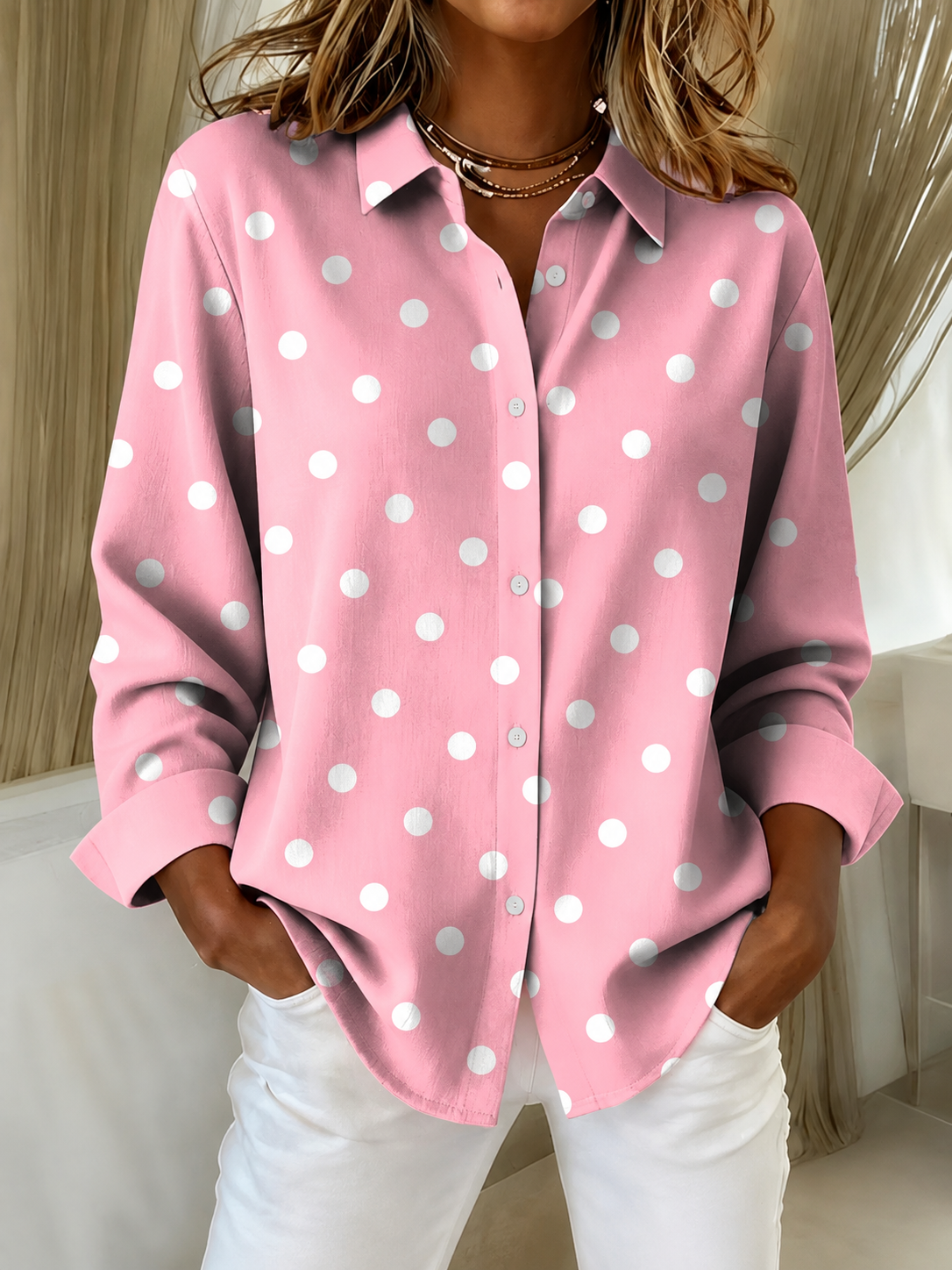 Casual Pink Bestseller Awareness Top