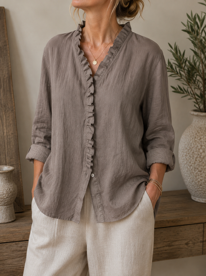 Wear Pink | Eline Brown Blouse