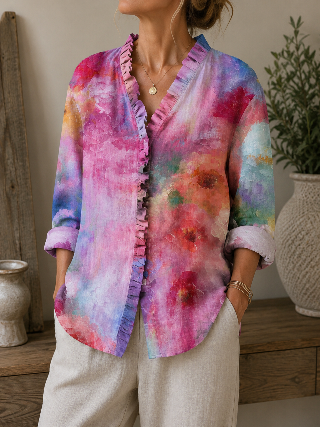 Wear Pink | Eline Flower Blouse