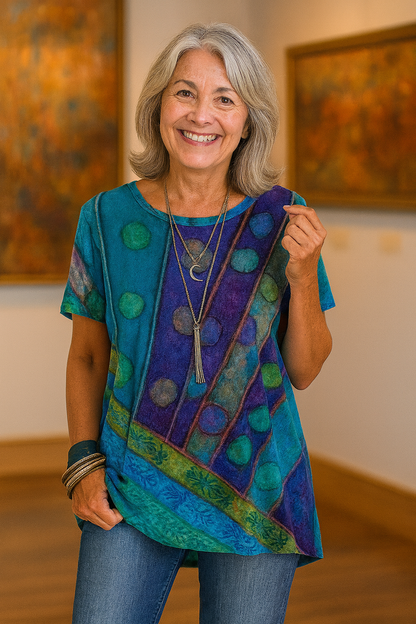 Calla| Artistic Top – Flows Gently, Flatters Beautifully