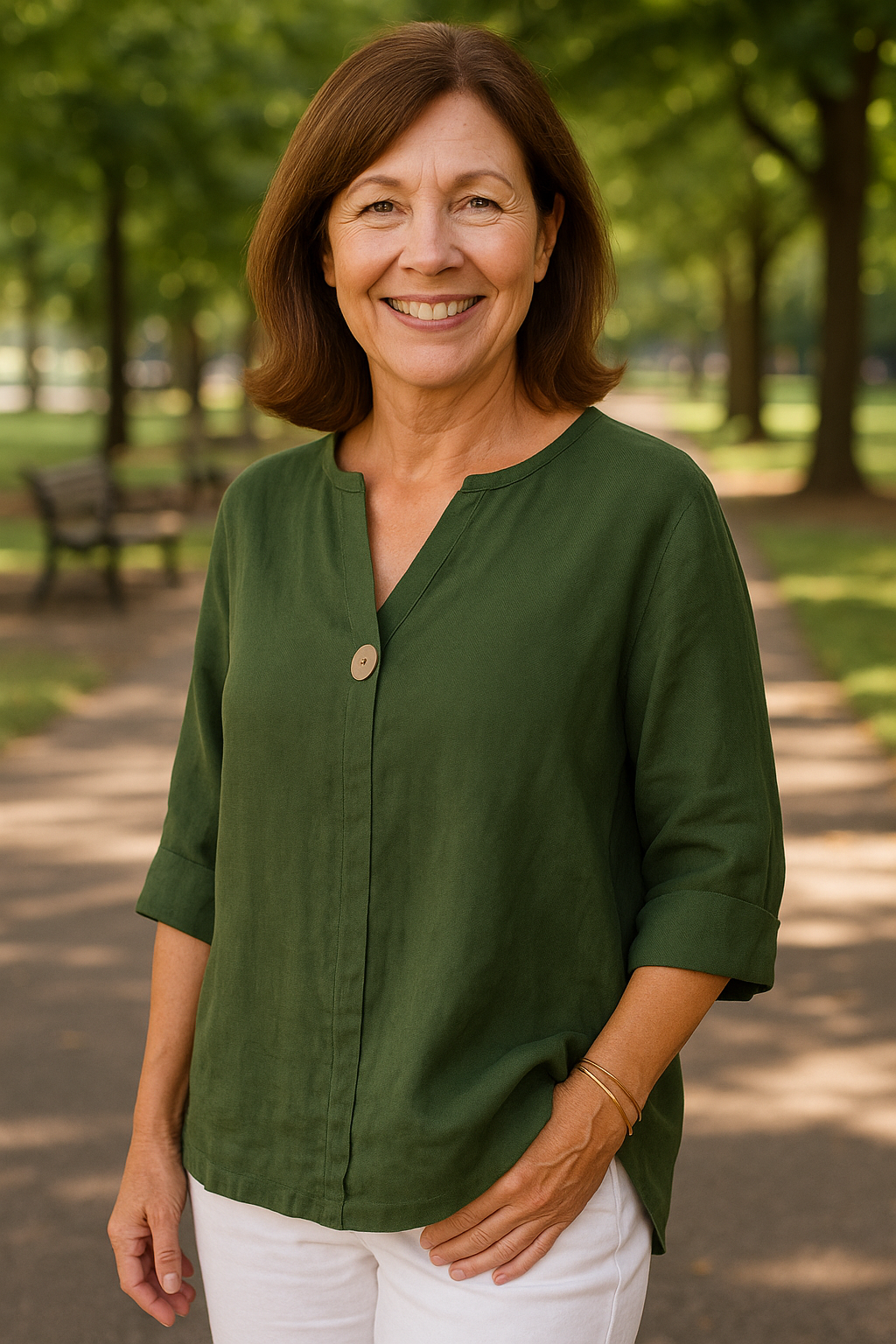 Simone | Blouse - Light. Flattering. Made for real women