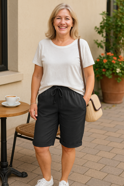 Selma | Cotton Comfort Shorts – Flattering fit. Effortless everyday style.